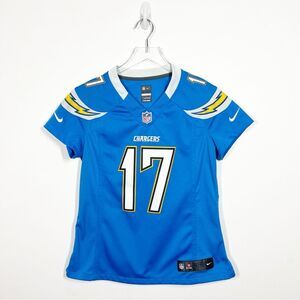 Los Angeles Chargers NFL Boys Size Medium Blue On Field 17 Philip Rivers Jersey